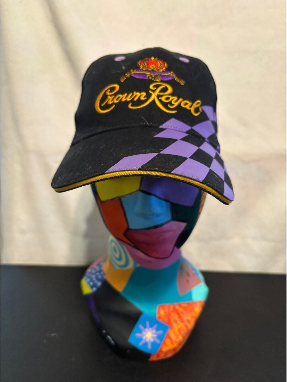 Crown Royal Championship Racing Adjustable Strapback Men's Hat Cap Black Purple